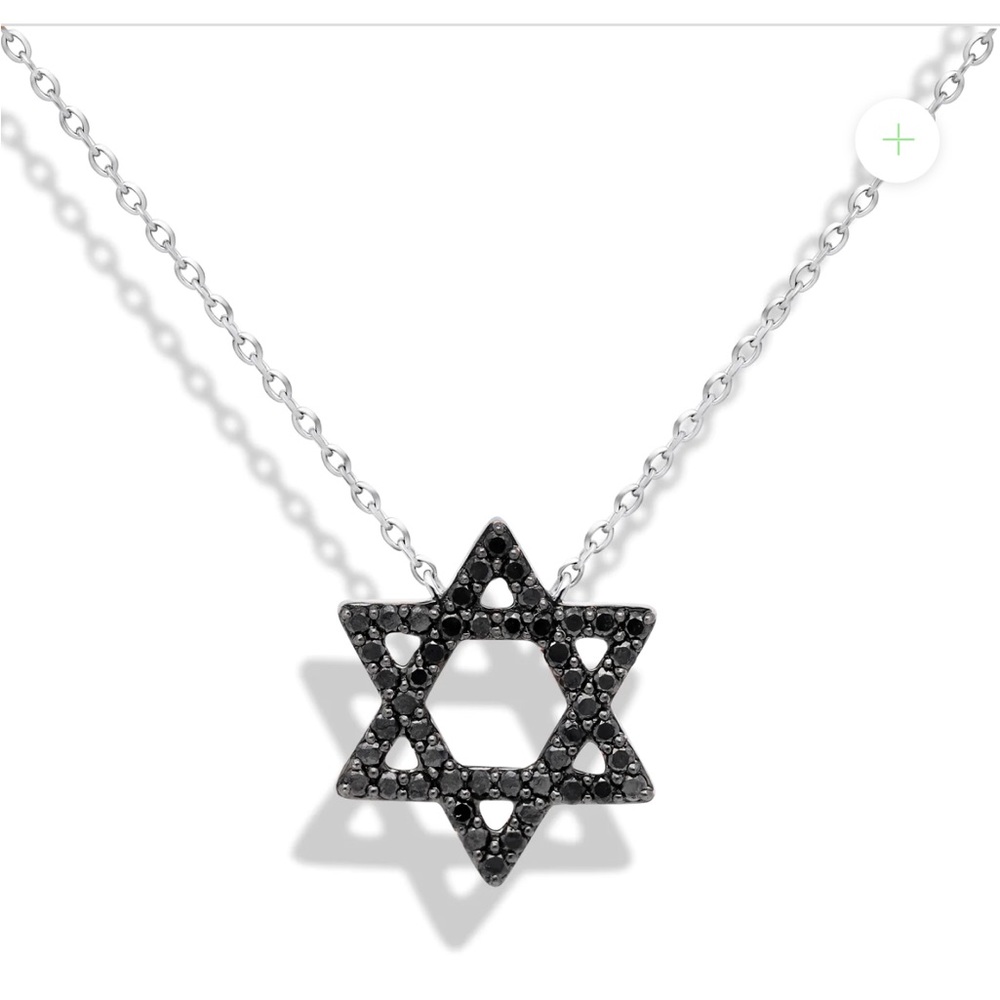 Rachie Shnay Black Diamond Jewish Star